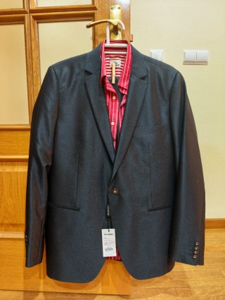 Traje Tommy Hilfiger Gris Talla 40 Nuevo