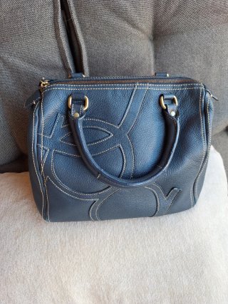Bolso Piel Azul Purificación García
