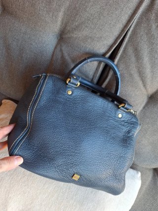 Bolso Piel Azul Purificación García