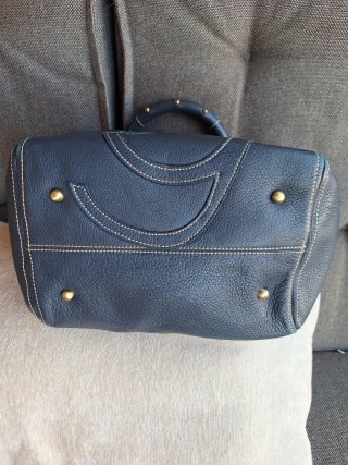 Bolso Piel Azul Purificación García