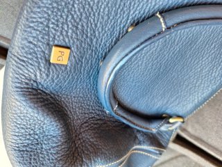 Bolso Piel Azul Purificación García