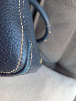 Bolso Piel Azul Purificación García