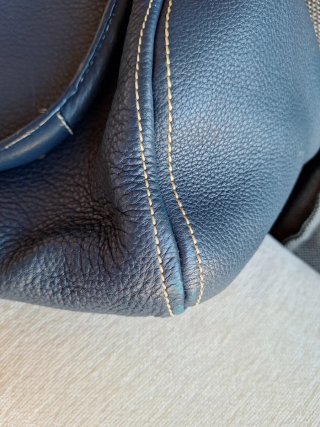Bolso Piel Azul Purificación García