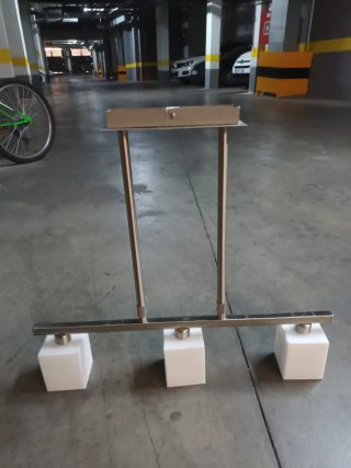 Lámpara de techo moderna metal y cristal