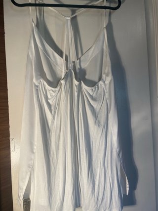 Camiseta tirantes raso blanca