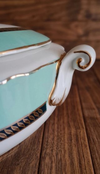 Juego Sopera y Fuente Porcelana