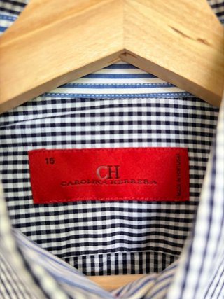Camisa Carolina Herrera Cuadros