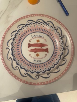 Vajilla Langosta y peces de Cerámica
