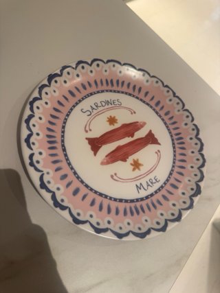 Vajilla Langosta y peces de Cerámica