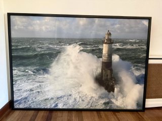 Cuadro Faro Olas Grandes