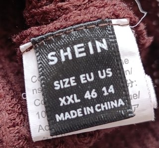 Jersey Calado Marrón Shein XXL Oversize Crochet