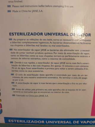 Esterilizador Jane Maternal