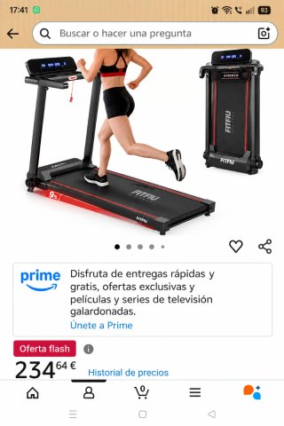 Cinta de Correr FITFIU Fitness MC-160 Plegable