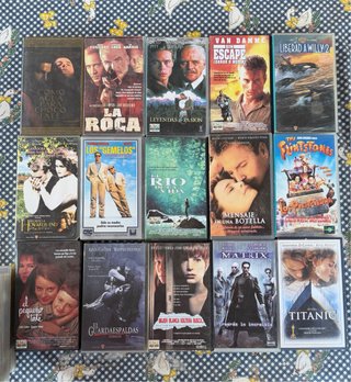Película VHS Pokémon, disney y varias