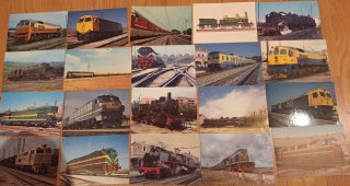 20 Postales Trenes Material Ferroviario