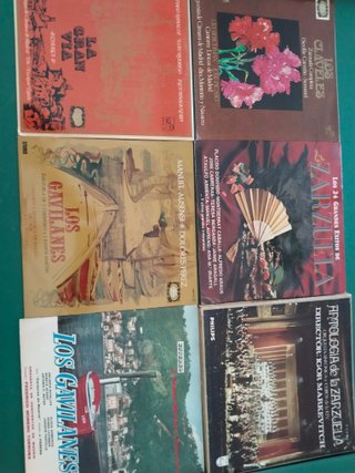 Lote Vinilos Zarzuelas: La Gran Vía, Los Gavilanes