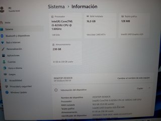 Portátil HP EliteBook 850 G5 15" i5 8a 16Gb RAM