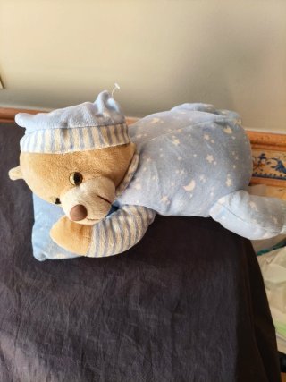 Peluche infantil azul con estrellas