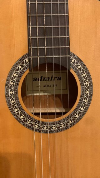 Guitarra Española Admira Alba 3/4+ funda y soporte