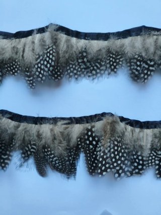 Tira de plumas decorativas