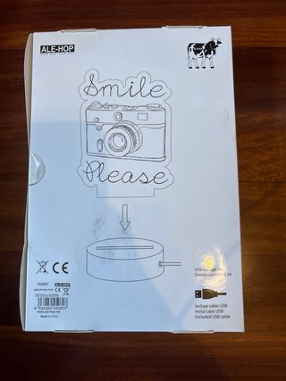 Lámpara LED Decorativa Cámara Smile