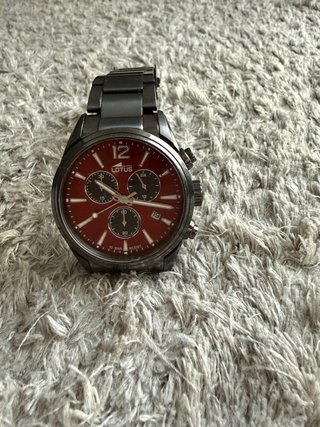 Reloj Lotus Hombre Rojo y Titanio