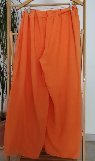 Pantalón ancho naranja talla única