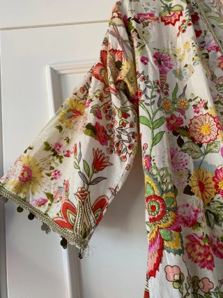 Chaqueta kimono floral