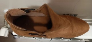Botines tacón marrón talla 39