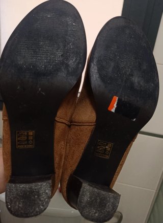 Botines tacón marrón talla 39
