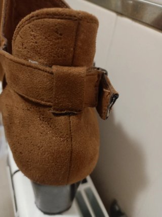 Botines tacón marrón talla 39