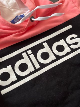 Sudadera Adidas Mujer Negra y Rosa