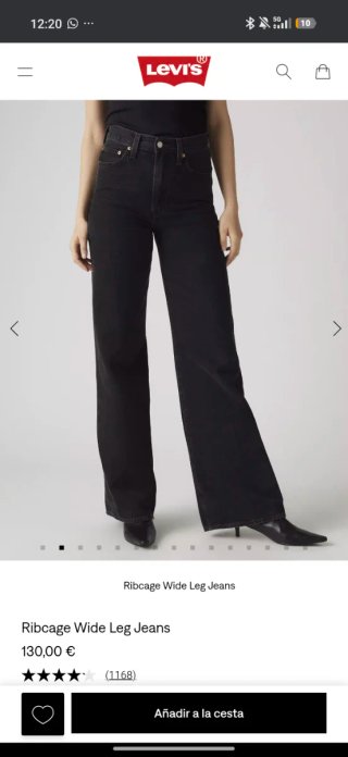 Pantalón Levis Gris Ancho