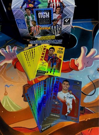 Lote cartas Megacracks con especiales y álbum