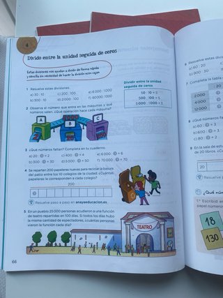 Matemáticas 4o Primaria. Ed. ANAYA Tres trimestres