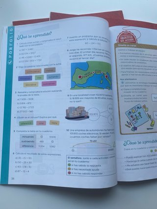 Matemáticas 4o Primaria. Ed. ANAYA Tres trimestres