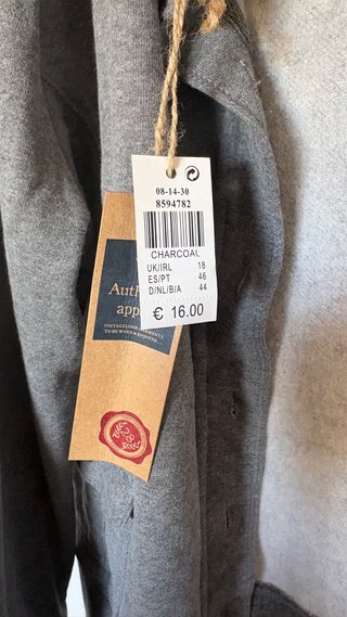 Chaqueta Authentic Apparel Gris Unisex