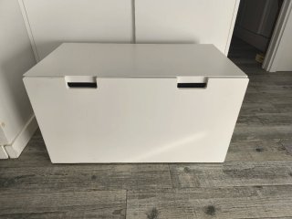 Baúl almacenaje Ikea Smastad blanco(cajón + banco)
