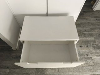 Baúl almacenaje Ikea Smastad blanco(cajón + banco)
