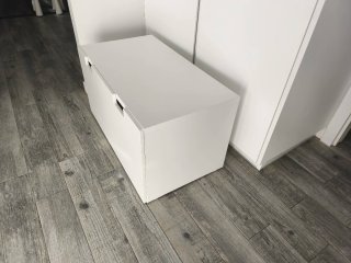 Baúl almacenaje Ikea Smastad blanco(cajón + banco)