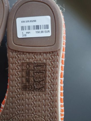 Alpargatas Michael Kors Talla 37 Beige/Naranja