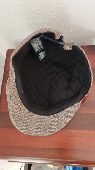 Gorra cuadros gales marrón