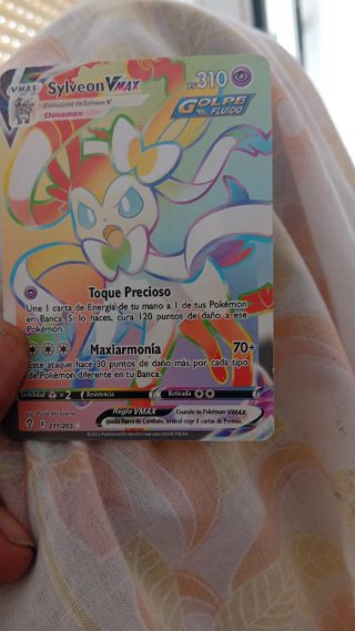 Carta Pokémon Lycanroc VMAX Rainbow Rare