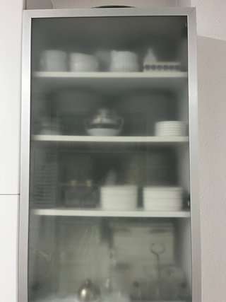 Vitrina Ikea Cocina Blanca y Metal