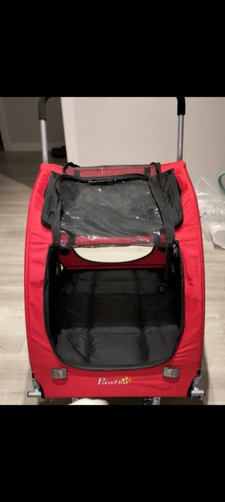 Carro para Perros PawHut Rojo
