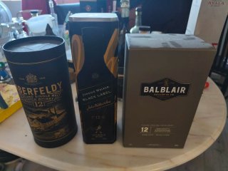 Scatole di Whisky: Aberfeldy, Black Label, Balblair 12