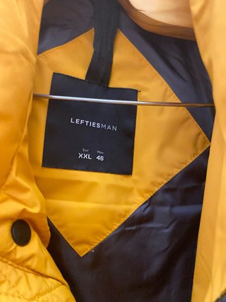 Chaleco acolchado hombre amarillo XXL