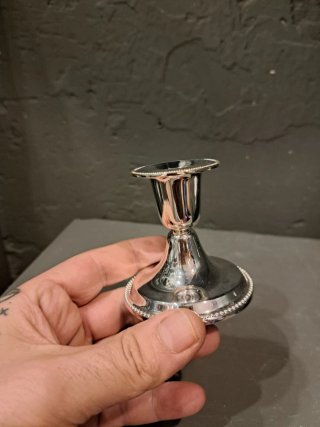 Juego de 2 Candelabros Plateados