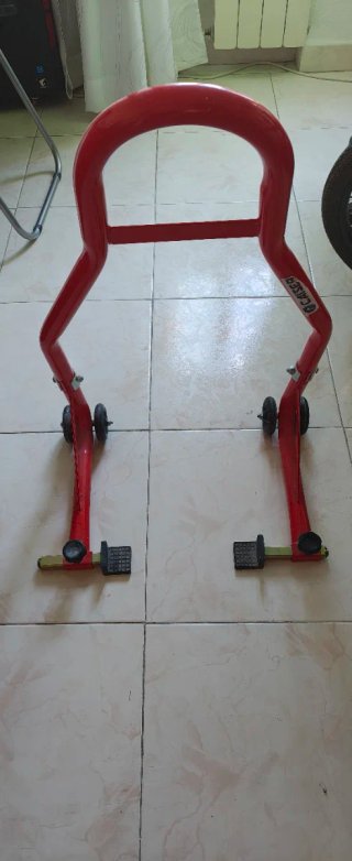 Caballete moto CAISER rojo