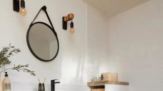 Espejo RONDY Negro Ø 50cm